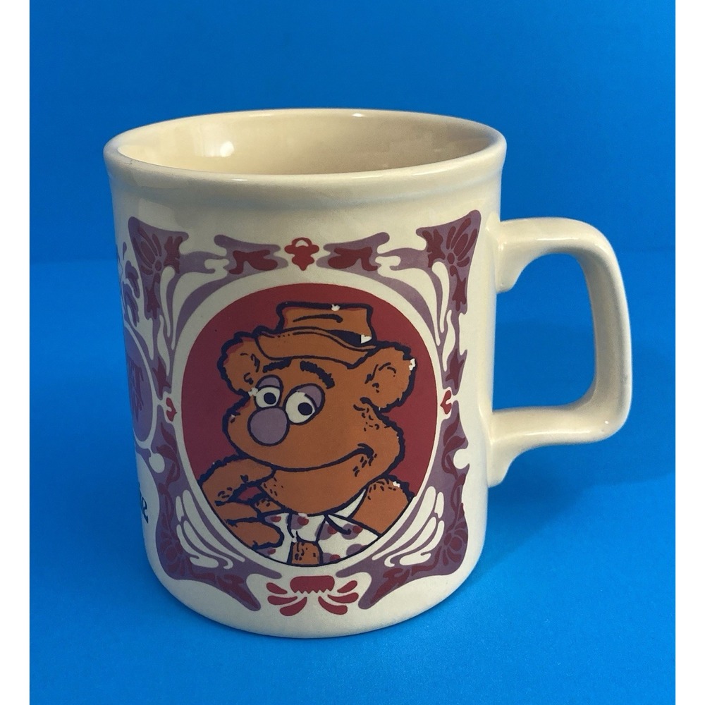 Vintage 1978 Muppets Fozzie Bear Mug Kiln Craft England Ironstone VTG 70s
